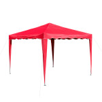 Tonnelle pliante/ pavillon pliable 3x3 m Couleur rouge