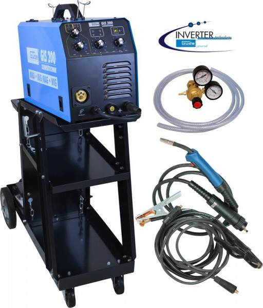 Poste à souder inverter GIS 200 - MMA,MIG/MAG,TIG 230 V - G20037 -  Equipement Atelier