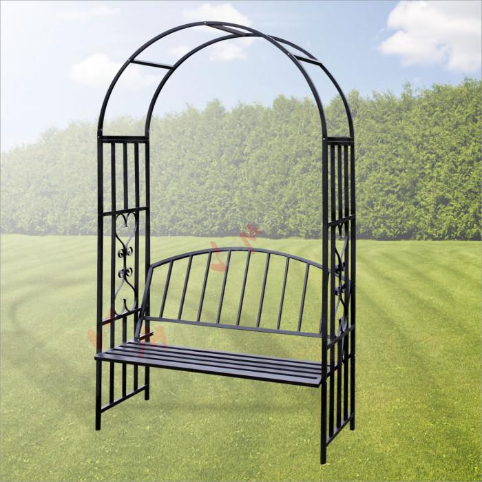 Arche de jardin Turin avec banc pour rosier et plante grimpante - D14241  - Jardin - Entretien