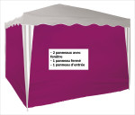 Set de bâches pour tonnelle / pavillon Couleur bordeaux D14218