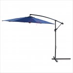 Parasol déporté rond de Ø 3 m de couleur bleu foncé