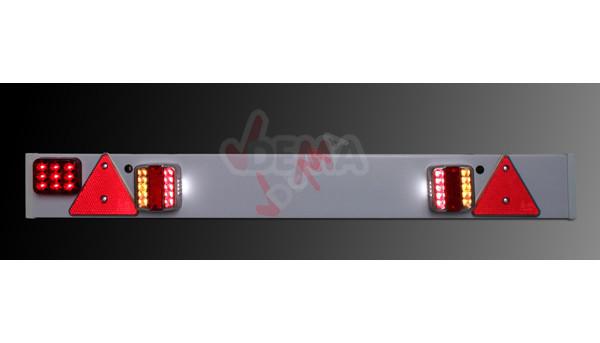 Rampe de signalisation PVC pour remorque LED 12 V - D69007