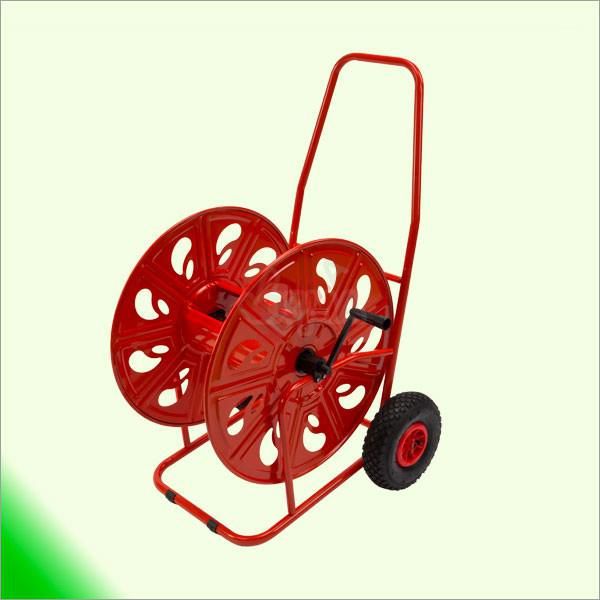 Chariot Dévidoir Tuyau Arrosage Jardibric 45m - Roues Et Manivelle - Pour Tuyau Ø15mm