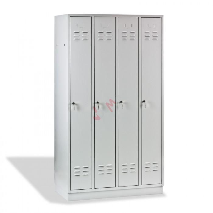 Armoire / Vestiaire 4 casiers de couleur grise RAL 7035 Mobilier d