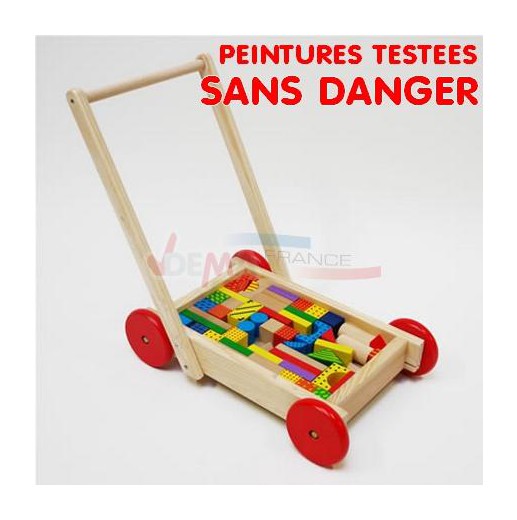 Voiture Deambulateur Avec Cubes En Bois D Jouets En Bois Voiture Deambulateur Avec Cubes En Bois D Jouets En Bois