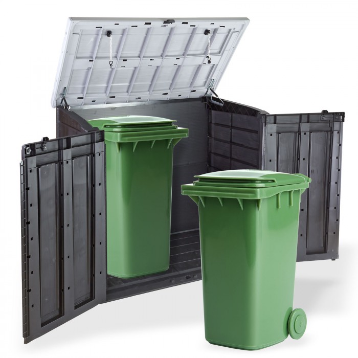 Abri de jardin pour poubelles habillage poubelle extérieur - Ciel & terre