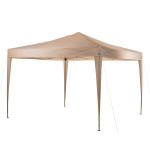 Tonnelle / Pavillon pliable en métal beige 300 x 300 x 260 cm Tonnelle / Pavillon pliable en métal beige 300 x 300 x 260 cm