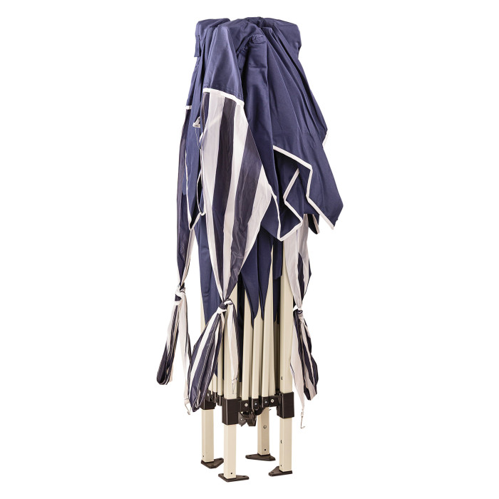 Tonnelle / Pavillon pliable en métal bleu 300 x 300 x 260 cm Tonnelle / Pavillon pliable en métal bleu 300 x 300 x 260 cm