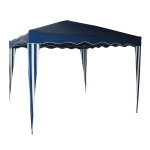 Tonnelle / Pavillon pliable en aluminium bleu 300 x 300 x 250 cm