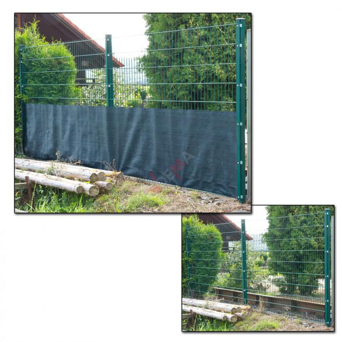 Brise vue pour clôture 1,2 x 25 m de couleur verte