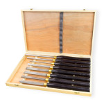 Coffret de 8 ciseaux à bois pour sculpture / tournage / Tour HSS