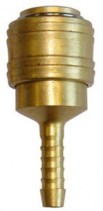 Raccord rapide avec raccord cannelé pour tuyau air comprimé Ø 6 mm