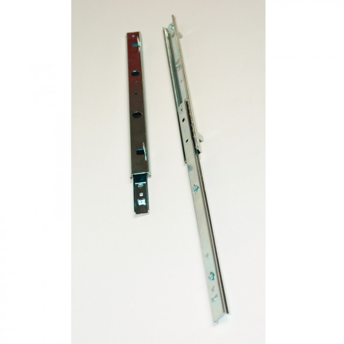Rails glissière télescopique 2 pièces pour tiroir 350 mm double course