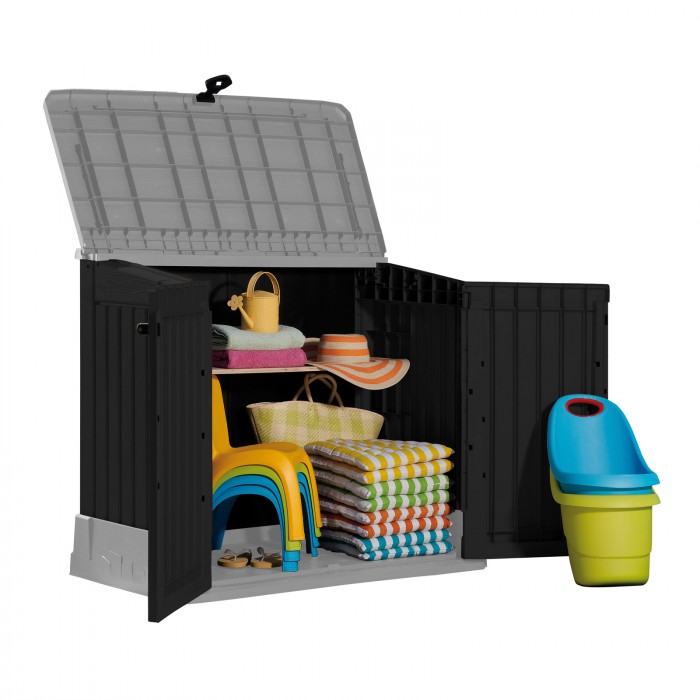 Abri Rangement de jardin - Coffre - Cache poubelle XL 2 x 240