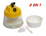 Bocal de nettoyage airbrush "3 en 1" support pistolet - mélangeur