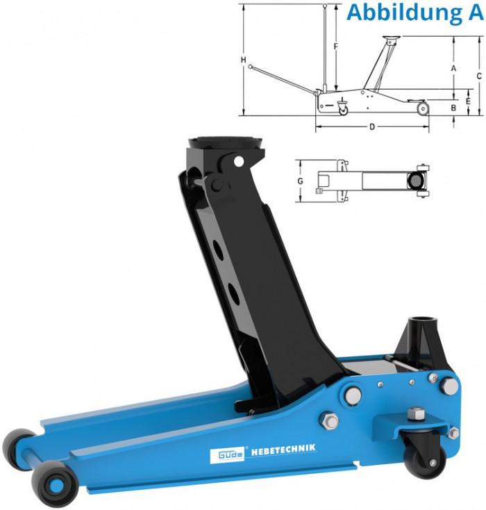 Cric hydraulique charge 5 tonnes - GBG Concept