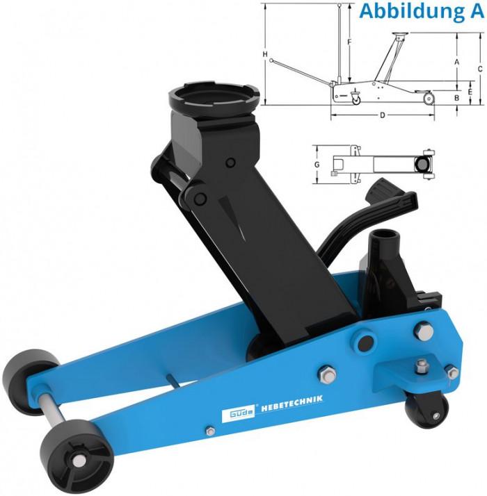 Cric pneumatique 3 tonnes - fournitures industrielles Orozco en Ligne