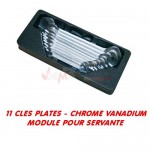 Clé plate en module 11 pièces