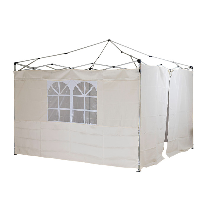 Set de bâches d'habillage pour tonnelle D41046 - couleur beige Set de bâches d'habillage pour tonnelle D41046 - couleur beige