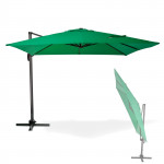 Parasol déporté Verona - 3 x 3 m - Vert