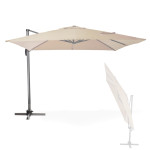 Parasol déporté Verona - 3 x 3 m - Ecru