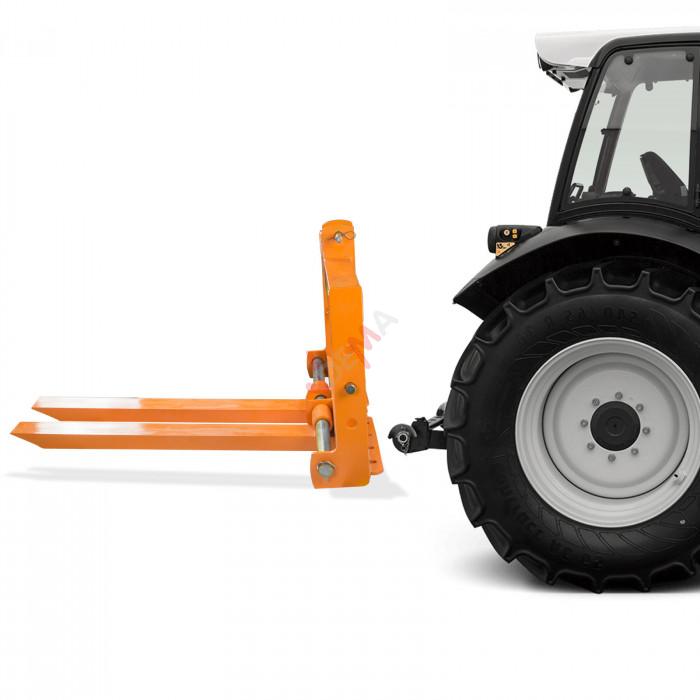 Fourches lève palettes pour tracteur - 3 points - 700 kg - Cat I + II