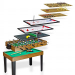 Table multi-jeux 10 en 1 - Baby-foot / Billard / Ping-pong / Echecs