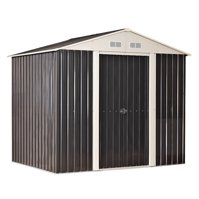 Abri de jardin en métal anthracite "Leeds" Abri de jardin en métal anthracite "Leeds"