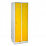 Armoire vestiaire 2 portes Jaune - 600 x 500 x 1775 mm