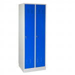 Armoire vestiaire 2 portes - Bleu - 600 x 500 x 1775 mm