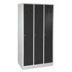 Armoire vestiaire 3 portes Gris anthracite - 890 x 500 x 1775 mm