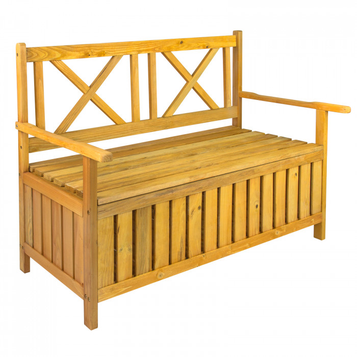 Banc Coffre de jardin IMAGE'IN – Assise et rangement pour