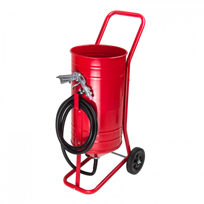 Sableuse professionnelle sur roulettes 30 L Ø 265 mm buses sablage - D24552  - Sablage