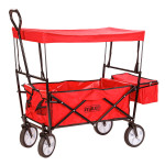 Chariot à main pliable "Sunny" avec toit - Transport- Enfants- Jardin