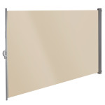 Store latéral 160 x 300 cm - Beige / Brise-vue rétractable