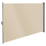 Store latéral 180 x 300 cm - Beige / Brise-vue rétractable