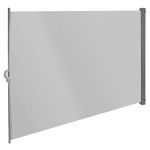 Store latéral 180 x 300 cm - Gris / Brise-vue rétractable