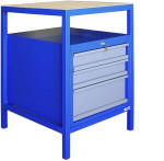 Etabli P 600 S - 57 x 60 cm - 3 tiroirs Etabli P 600 S - 57 x 60 cm - 3 tiroirs