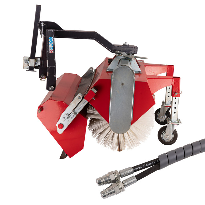 Balayeuse hydraulique 120 cm pour tracteur Cat. 1 - DKM 120 Balayeuse hydraulique 120 cm pour tracteur Cat. 1 - DKM 120