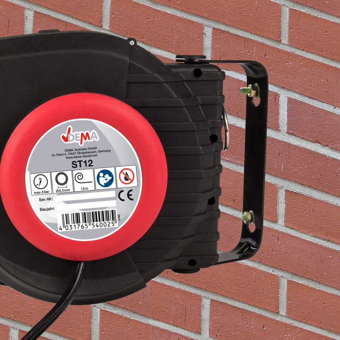 Enrouleur tuyau pneumatique air comprimé automatique ST 12 - 11 m + 1 Enrouleur tuyau pneumatique air comprimé automatique ST 12 - 11 m + 1