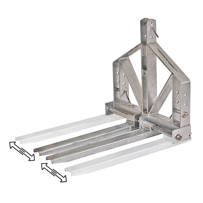 Fourches lève-palette 3 pts Cat. 1 + 2 - 1200 kg - DPG1200 Fourches lève-palette 3 pts Cat. 1 + 2 - 1200 kg - DPG1200
