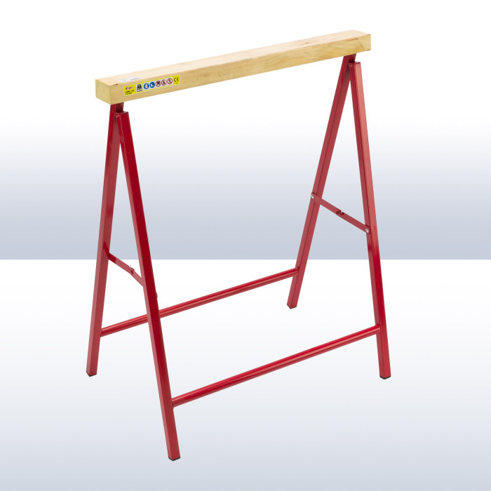 Tréteau pliant bois et métal - 60 cm Tréteau pliant bois et métal - 60 cm