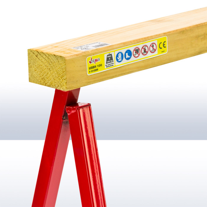 Tréteau pliant bois et métal - 60 cm Tréteau pliant bois et métal - 60 cm