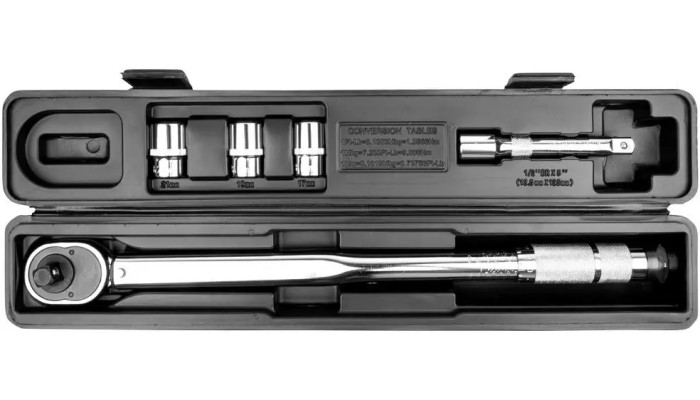 Clé dynamométrique 1/2" - Coffret 5 pièces Clé dynamométrique 1/2" - Coffret 5 pièces