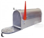 Boite aux lettres américaine - Aluminium argent