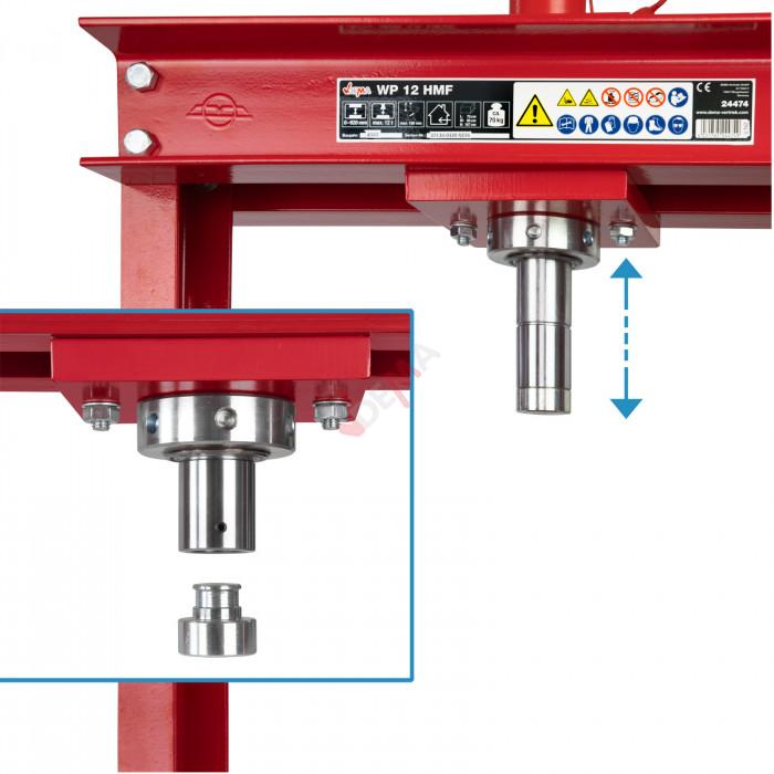 Presse hydraulique 12 tonnes avec manomètre et pédale au pied