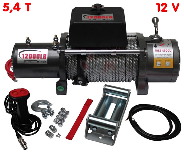 Treuil électrique 12 V 5 4 T Treuils Tire câble
