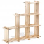 Etagère en bois - 6 rangements - pin massif